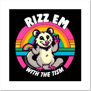 Rizz 'Em With The 'Tism Possum Posters and Art